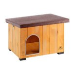 Будка  розплідник для маленьких собак і кроликів, виготовлений із  деревини BAITA 56 х 46,5 х висота 41.5 см