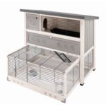 Двоповерхова дерев'яна клітина для кроликів з нижньою висувною частиною Ferplast RANCH 120 MAX 117 x 69 x h 107 cm